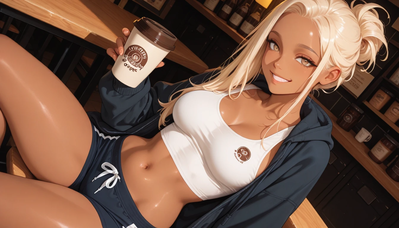 professional full body photo, (4k photo:1.1) by (Jeremy Lipking:0.3), (Dittmann Anna:0.3), (Arian Mark:0.3), (Sharp focus:1.3), high detail, holding coffee cup in her hand smiling, blond hair, russian, instagram model pose, confident, fit girl, lean girl, medium breasts:1.2, perfect anatomy, perfect symmetry:1.2, realistic, realistic face:1.2, perfect face, happy, confident, highly detailed, and dramatic, cinematic lighting, bright scene, soft lights, instagram story, 9-16, white sweatshirt. Mix a horny blonde stripper naked nude dancing (Isabella Deltore, Ursula Karven, blonde Behati Pinsloo und blonde Meghan Markle), sun-tanned skin, Hairline, blonde bob hair with lots of blonde streaks, bleached blonde bob hair, Shoulder Bob, , blonde bob hair with lots of blonde streaks, pointed nose, bleached blonde bob hair, Shoulder Bob, stupsnase, 45 years old, lifted face, Nose for Plastic Surgery, Vampir-Lifting, Pores on the cheeks, broad nasal bone, Eye wrinkles, small laugh lines, Hautpo, Pointed cheekbones, High cheekbone, Almond eyes, Schmale Almond eyes, Smokey Eyes Make-up, Vamp Make-up, stupsnase, brownish skin, Surgical lips, detailed face details (freckles, folds, Hautporen) Full body image of little smile), (detailed realistic face), (((Hyperdetailed))), symmetrical face, detailed students, expressive make-up, Real photography, modern look, Real photography (realisti:1.5); Strong Dark Eye Makeup Vamp Mascara, long black dark eyelashes, , Show hips, Confident Pose, dominant woman , black eyeshadow, spectacular show make-up, Image grain, pixel grain, high contrast, Hips posing, Sexy hips, Full body shot, long legs, sexy legs, large , large , busty, She presents her body , provocative for the viewer, Sexy attitude, fishnet stockings, living room, perfect legs human, Sex:1,9, nsfw:1.9, porn:1.8, masturbation:1.8, horny:1.9, dildo:1.7, vagina:1.9 (ecstasy:1.3) ,(slut:1.2),(vulgarity:1.3),(fucked silly:1.1),(steam:1.1),(wet:0.8),(trembling:0.8),(tears:0.7) ,(drooling: