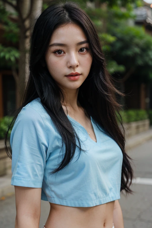 8ก, best quality, Masterpiece, See full body like real, Ultra details, photography, HDR, row of photos, height, nonsense, The light is softer., official art, depth of field, (brighter light:1.1),
face close up, Thin, A face with intricate details, shy, ดวงตาที่มีรายละเอียดbeautifulงาม, shyุ 19 ปี เกาหลี, beautiful, (best quality real texture skin:1.4),
t-shirt, wind,