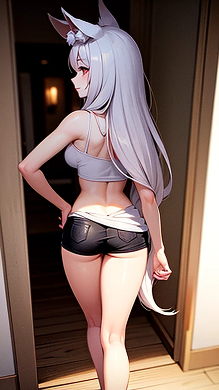 White silk loli inserted from behind in front of the bathroom mirror --auto --s2