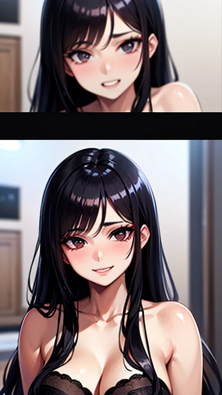 masterpiece,Highest quality,Super quality,Bad-tempered female characters,Completely naked,Detailed nipples,Pussy,Detailed pubic hair,Detailed facial expressions,Detailed face,Character setting materials