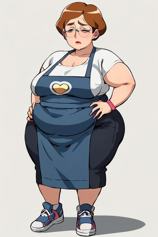 (Looking at viewer:1.2), (black pupils)Mouth open, parted lips, mouth wide open, sticking out tongue, exposed belly, slutty(Pale skin:1.0)Up close, Holding belly, hands on belly, outgrown clothes,Pale skin,fat, farm backround, upper body, looking at viewer, 1girl, solo, short pink hair, (dark blue choker), (dark blue denim overalls), (purple eyes), (pink boots), (white shoulder lantern sleeve blouse, tucked in pants, Round face, double chin, fat chin, fat cheeks, fat neck, round face, SSBBW, flabby arms, round face, double chin, fat double chin, big double chin, fat neck, chubby cheeks, fat thighs, fat calves, morbidly obese, flabby , giant , large belly, obese, fat face, belly, double chin, obesity, flabby breasts, fat arms and legs, fat everything,
