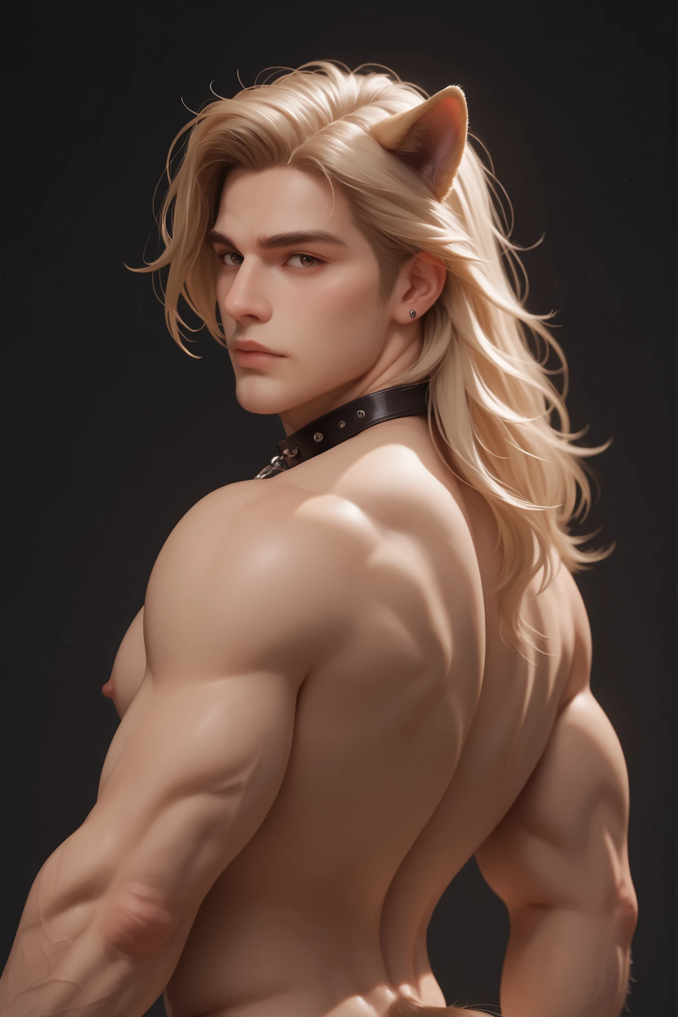 amazing illustration of the god Apollo in human form posing, blondie hair, Perfect beauty, perfect and muscular body, ultra realisitic, [floor, Black Snake, griffin and black crow in the background], 8 k quality,