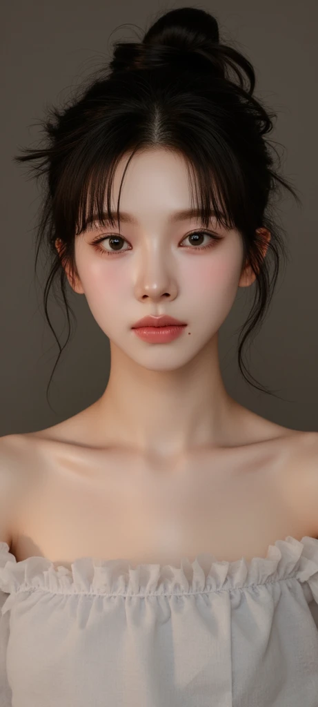 Slender Asian girl, kpop idol, ((sleeps in a bed)), ((top quality, 8k, masterpiece: 1.3)), crisp focus: 1.2, beautiful woman with perfect figure: 1.4, highly detailed face and skin texture, detailed eyes, skinny, beautiful face, symmetrical face, full-length, sexy, almost naked, transparent underwear