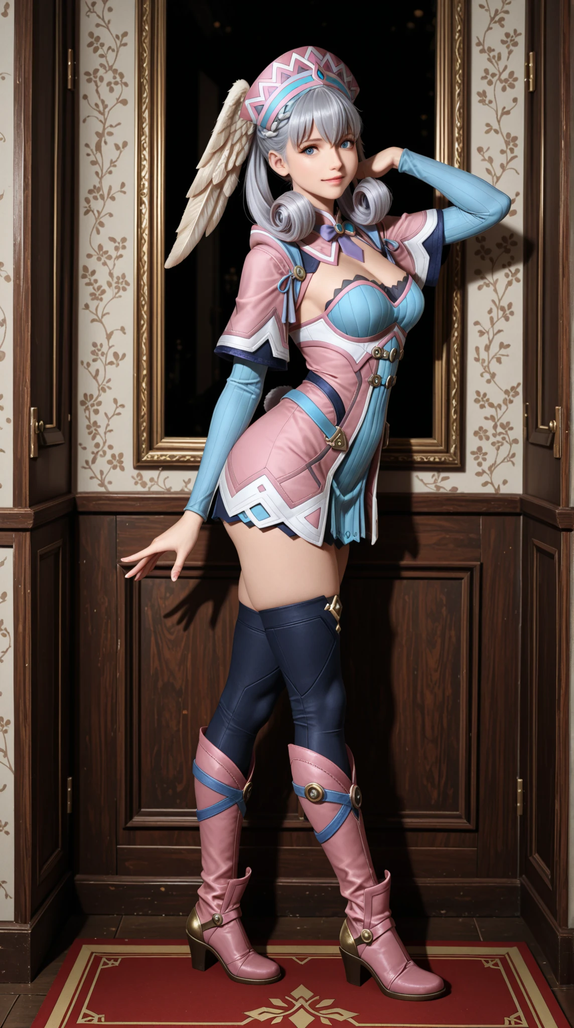 elf girl (rose quartz SU-Elsa Frozen Disney Tinker waiFu mixing models .) (ultra FUSION of white and pink hair) Highly detailed CG Unity 8k wallpaper, style shot, Complex, high detail, dramatic, Highest quality film still image, Very detailed, Masterpiece, Best Quality, character design, Elsa, frozen elsa,Pink Diamond Fusion (( Dark style)), realistic and ultra detailed rendering style, natural light, sharp character design, (hard focus, 8k), (((natural skin texture))), texturas 8k, Soft cinematic lighting, adobe light room, dark room, HDR, sophisticated, elegant, rich detail, Sharp focus appearance) )), calming tones, Frenzy of details, intricate detail, super detail, low contrast, Soft film lighting, muted colors, Exposure Mix, HDR, Desteñir, 35mm, F/1.4, THEY ARE LIKE THIS, F 16, 25 sec.