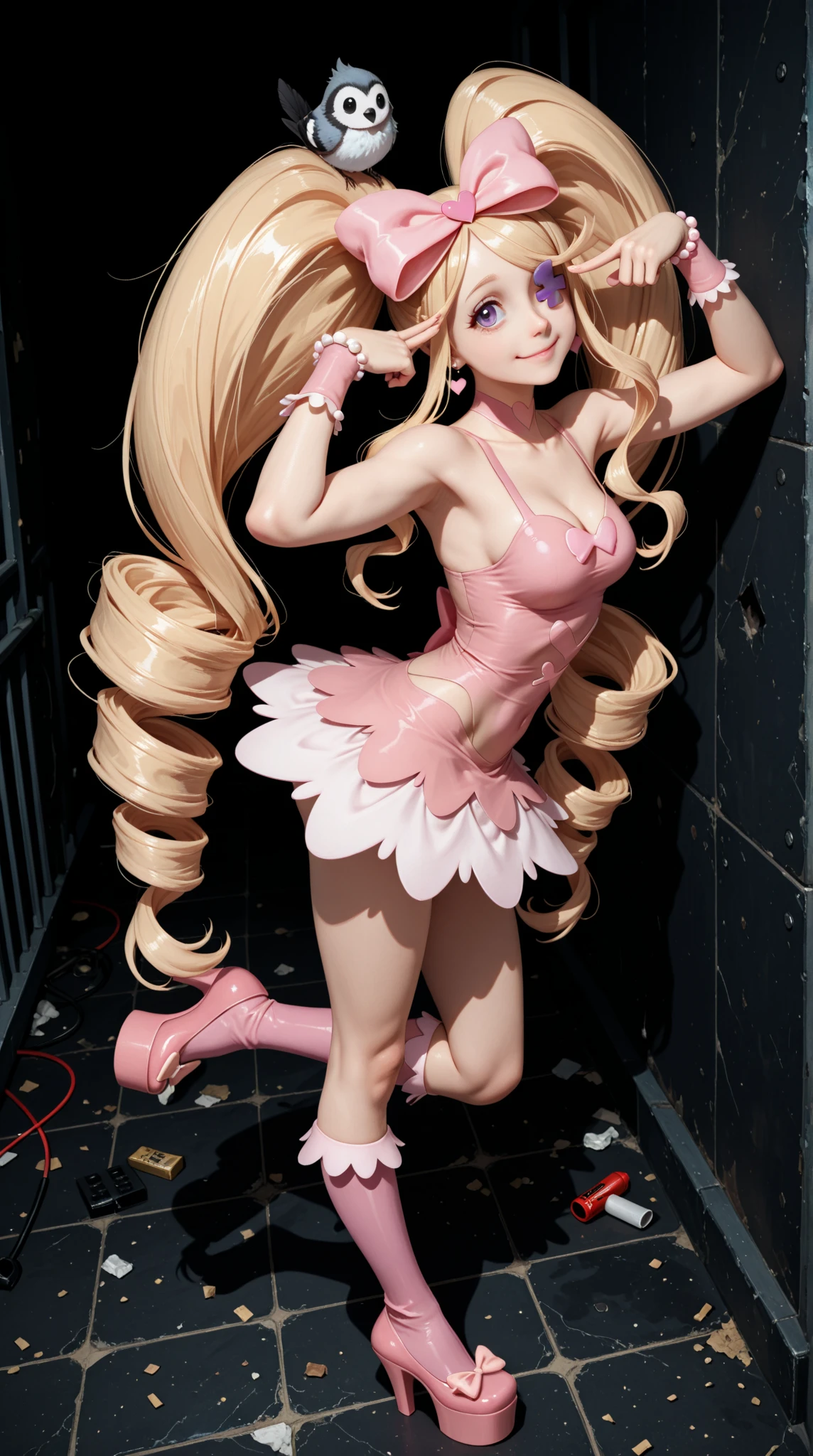 (best quality,4k,8k,highres,masterpiece:1.2),ultra-detailed,(realistic,photorealistic,photo-realistic:1.37),cosplayer byoru, detailed pussy, detailed ass, she is in slutty Sesame Street character themed costume. She is posing lewd for her fans. She is in Sesame Street settings. There are crowds of fans taking pictures. Show her entire body from head to toe.