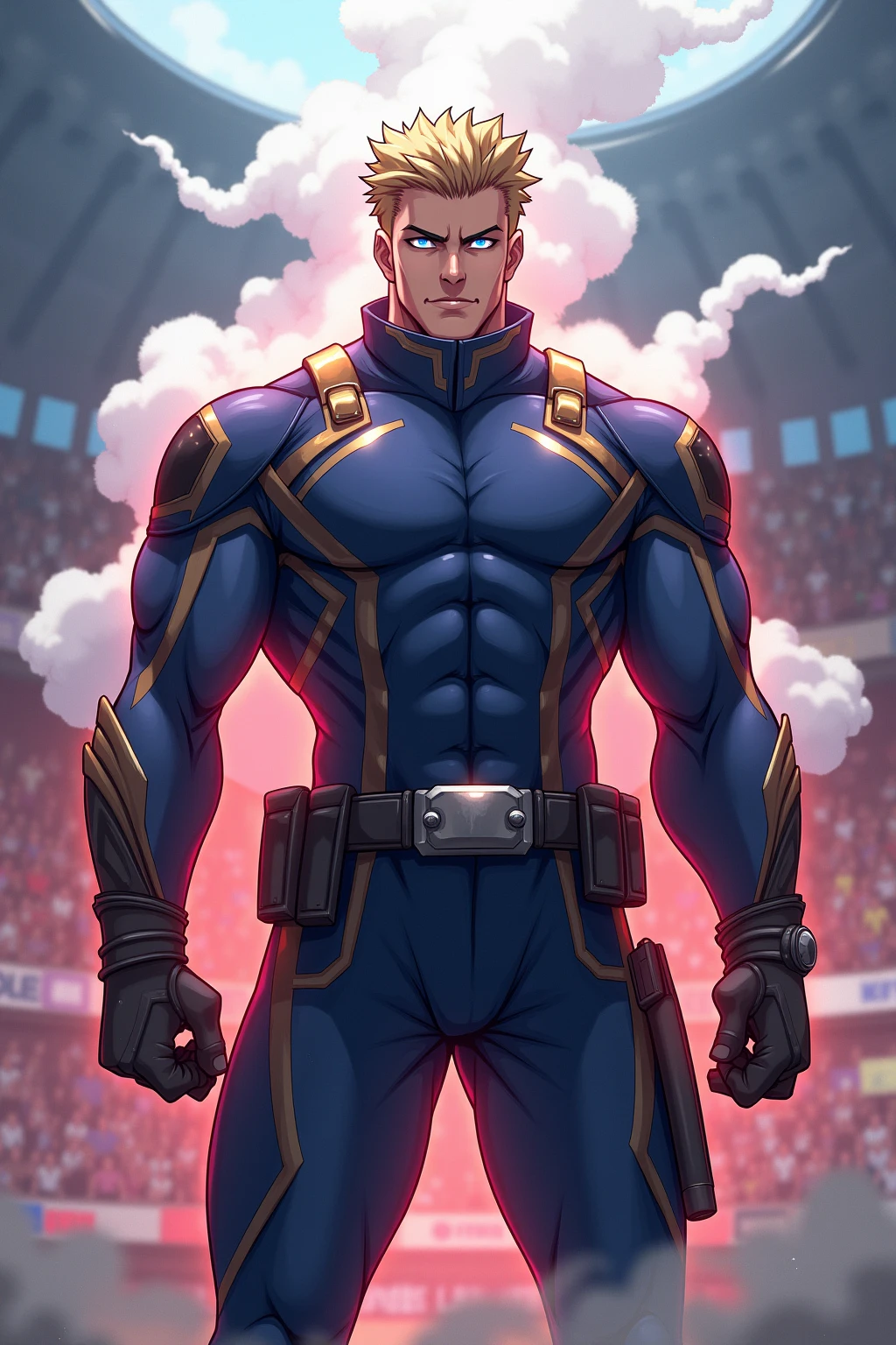 Danny Phantom and Dash Baxter, football field, ghost, hypnosis, jock, conversion, locker room hallway, hyper muscles, jockstrap, bro, meathead, hypnotized, brainwashed, brainwashing, big dumb jock, football. Glowing blue eyes. Hyper crotch bulge. Massive bulging crotch. Big balls. Big biceps. Big triceps. Big traps. Broad shoulders. Big meaty pecs. Big thighs. Thick glutes. Hyper muscles. crew cut. Football team assimilation. Well endowed. Clothes turning into Casper High School football uniform. Football shoulder pads. Chest plate. Football jersey. Football pants. Danny Fenton looks shocked and gradually transitions to a dull vapid expression instead as his eyes glow. Fellow football players lay gloved hands on his shoulder pads. "Gah! What happened to me? I look like a—! Like a ... BIG ... DUMB ... JOCK...." Open mouth. Blank stare. Touching a swollen crotch. digital painting. Very detailed. Vapid stare. Dumber and dumber. Brain drain. Dash Baxter smirks and says, "That's because that is what you are now, Fenton. You're gonna be just like us. And you're gonna love every minute of it." Danny replies, "Love ... being ... a jock.... Big ... dumb ... studly ... football jock.... Must protect the Quarterback.... Fucking dumb jock.... Must ... protect ... Dash...." Dash Baxter smirks. "That's right, Fenton. The lineman protects the quarterback. You're MY lineman now. So fall in, Fenton, like a good fucking dumb jock." Danny replies, "Yes, Dash. Falling in.... Your jock .... Must ... obey.... I ... must obey...."