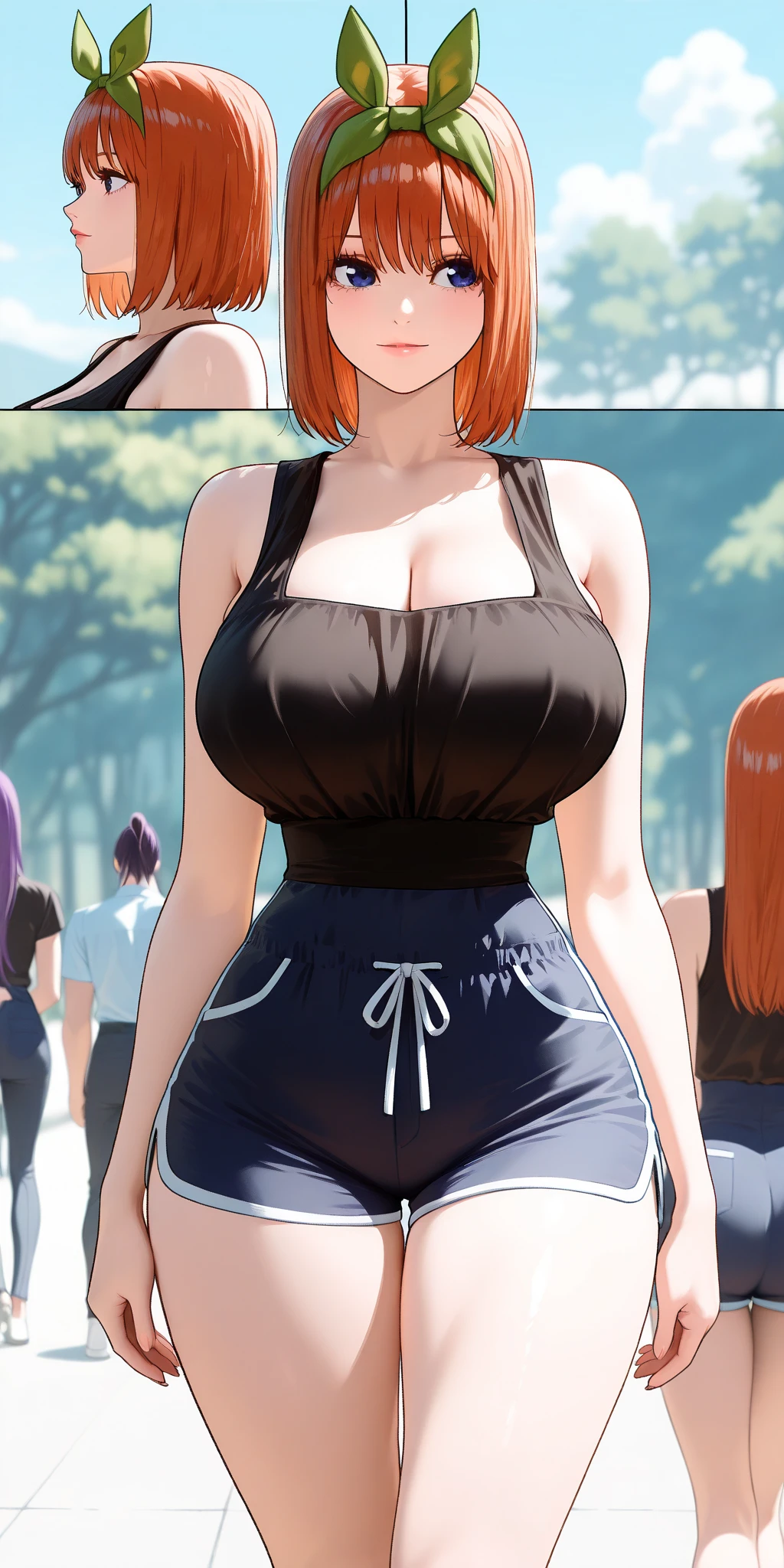 日本人 Mature Woman, (alone), 50 years old, (Wrinkles around the eyes:1.2), Large Breasts, Mature Woman, Glamour, Sexy, Chromo White Skin, View your viewers、Oversized breasts、Wearing a sleeveless turtleneck、Tight-fitting knit dress with a sew-up、Black Pantyhose、High heels、smile、In public places、50 years oldの成熟した大人の女性、Men holding penises and surrounding a girl、Teasing Smile、、From the penis、In the park、Bukkake for girls、Thick thighs crowded together、むっちりMature Woman、Blowjob、 a boy is grabbing girl’s breasts from behind、Ahegao、Ahegao)、Plump、Mature Woman、Glasses、Wrinkles around the eyes、Voluptuous