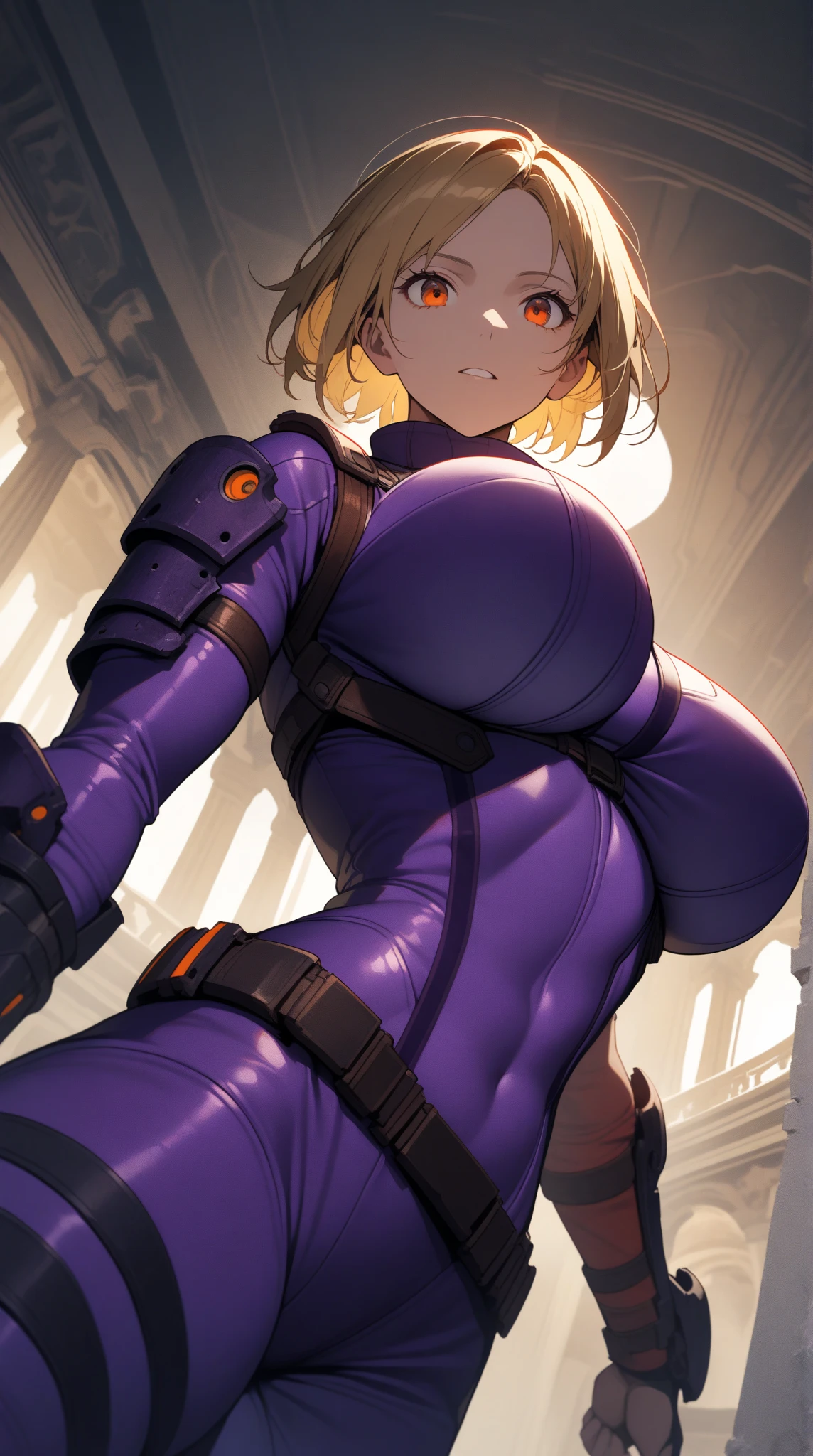 "(masterpiece、premium quality:1.2)、alone、1 girl(muscular woman、white skin、Soft-looking chest、happy face、hard nipples)、cowboy shot、look at the audience、combat readiness、tight clothes、tight suit、hero suit、body suit、trained abdominal muscles、trained biceps、{1 girl},{{{{{table top++, 最high quality++, super detailed+, 超A high resolution,(realistic:1.4)cowboy shot, (destiny)RAW photo,((Girl in black latex full body suit 1.4)),so beautiful, 最high quality, absurd, 1 girl, brainwashed,}}}}, {type moon style},((purple glowing eyes 1.2)), (huge breasts:1.2)You can clearly see the shape of、(The shape of the ???????? is clearly visible))No expression, Research room, Room of Darkness, (neon light:1.2), (night:1.5), stand up and salute、8k, masterpiece, 最high quality, ultra precision, とてもso beautiful, table top, 最high quality, High resolution, SV1, (((((a lot of sweat))))), Ahoge, smile, heavy breathing, red face, open your mouth, drooling, I have a runny nose, (happy face), (), ????? nipples, anatomically correct hand, exposed ??????, exposed ??????, from belowの視線, exposed pubic bone, exposed ??????, heart mark, ((Shiny skin)), (silicone skin), , Wistful eyes, Eyes full of sexual desire, spread legs, secret room, 真night中のスポットライト, oily skin, ((shiny skin)), (best image quality, best girl), ((open thighs)), (??????), ), NSFW, look at the audience, ((close-up)), smile, ????, underboob, ultra be familiar with, beautiful, be familiar with, 柔らかなsmile, 軽いsmile, high quality, 超high quality, best lighting, ((?????? line)), spread legs from below from the ground underwear pattern peeking outside standing on tiptoe Seoul mandala inflammation
