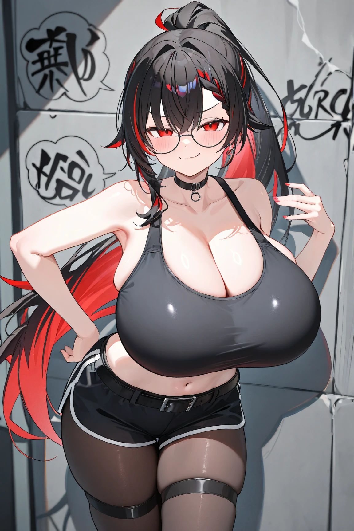 ​masterpiece、top-quality、perfect anatomia、big juicy lips、Big Rip、thick juicy thighs、make - up、 shiny breasts、Looking at the camera、vivd colour、cinema4d、octan render、Innovative、Curvaceous but slender、Mystical aura、Using advanced machine learning、perfect-composition、 Professional quality、Professional color scheme、Shooting from under your feet、Photographed by a professional photographer、beauitful face、disheveled hair、shinny skin、blurry backround、Put hair on your ears、Full body posture、a necklace、piercings、Model face、Mole、Dimples、shiny、Short denim、moderate lighting、Constricted body、Embarrassed、super detailing, (High Detail Skin), (Top image quality: 1.0), (Super HD: 1.0), (Top image quality, ​masterpiece), Ulutra HD, full body Esbian、Completely original、A beautiful girl like no other、Fashion that no one can imitate、Special hairstyles、Special tattoos、Special hats、Arm Accessories、a necklace、garterbelts、Hair color gradient、Background scrap field、A city filled with smoke、Blurry background、model fashion、Satisfied face、Crest on the cheek、slacks、Pop T-shirt、unique pose、Unique hairstyles、Slim arms、slender legs、Hair length random、short-haired、Sketch Touch、Strong pen pressure、intricate clothing、Super complex costumes、A large amount of ornaments、smiling、huge smile、ssmile、Exquisite sexy poses、Cute red monster on the side of a woman、belly button piercing、Leg Accessories、Magic Attacks、Sulfuric acid attack of red slime、Selection、Slashing、Background Three Kingdoms period village、Light Attack、ripples、