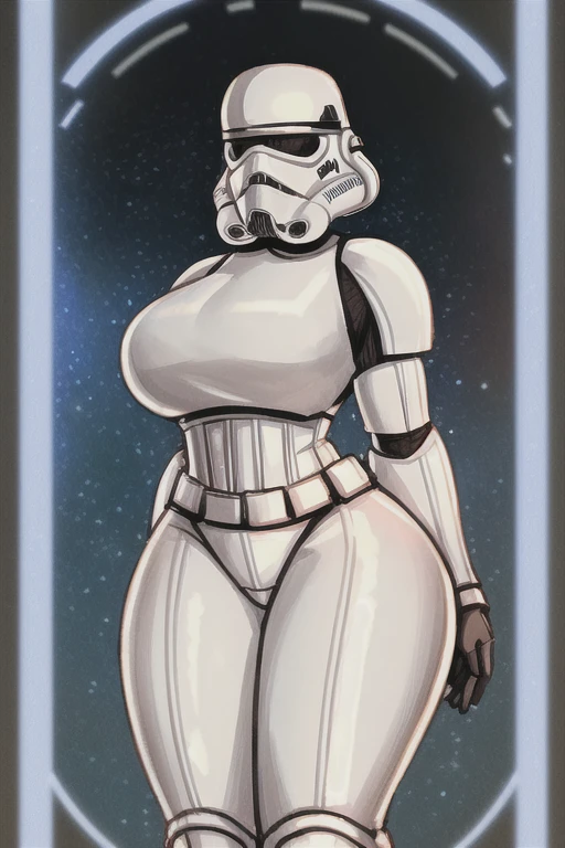 Female Stormtrooper with thick thighs