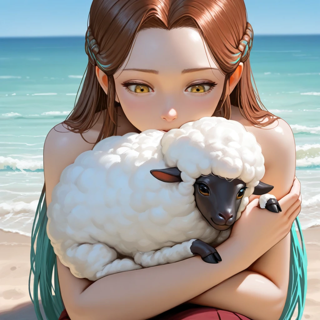 fantasic illustration, masterpiece: 1.2, highest quality, highres, 16k, beautiful detailed, ultra-realistic, photo realistic: 1.37, beautiful cute princess in a camel caravan in the moonlit desert, hug the camel's neck, light smile, through bangs, gold circle earrings and bracelet, growing eyes, shining pupils, blushed cheek, shiny rosy lips, wearing white robe, delicate beautiful (hair, face, eyes, pupils, long eyelash, desert), middle-breasts, arabian nights world view,
