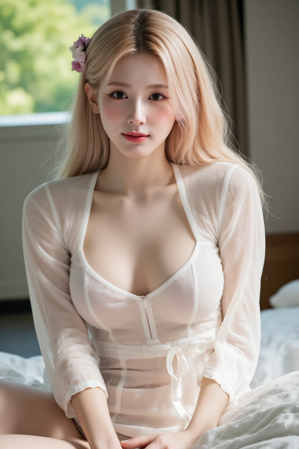 8K、Photo image masterpiece、highest quality、Super-resolution、Angle low-angle image from the feet、Beautiful woman with golden curly hair、((Blonde beauty))、With bangs、Strong winds、Impossibly cute face、And slim、Small breasts、High resolution、masterpiece、Exquisite Function 、Delicate eyes、Delicate blonde hair、8K quality、Pale light and shadow、Dindal effect、Strong winds make her blonde hair messy、With bangs、Random Hairstyles、((A photo from the delicate feet)、(Detailed RAW Photos of Girls)、(Tabletop:1.25)、 (Highest quality:1.6)、(超High resolution:1.5)、(Real:1.75)、8k resolution、Image from the foot、 (RAW Photos:1.2), (Realistic:1.4), Beautiful detailed woman, Very narrow waist、Very detailed eyes and face, Beautiful fine details, Large file size、Very detailed、High resolution、highest quality、masterpiece、((Lightweight summer blouses and skirts in various colors))、Very detailed、CG、Unified、8k wallpaper、The finer detailasterpiece、highest quality、 Light on the face、Cinema Lighting、27-year-old woman、Popular Idol, A crowd of fans surges in, Surrounded by fans, Colorful costumes,　Outdoor Live Venues, (highest quality,16k,最High resolution,Tabletop:1.2),Very detailed,(Realistic,Realistic,Realistic:1.37), 27-year-old woman, Random Hairstyles, Accentuate your waistline, Clearly visible body lines, Light background, see-through costume, Costumes of various colors and shapes, White Pantyhose, Crowds of fans swarm, Touching my breasts and buttocks, 