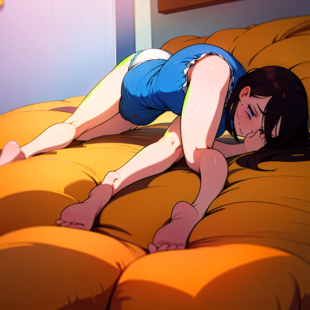 Big ass anime girl getting