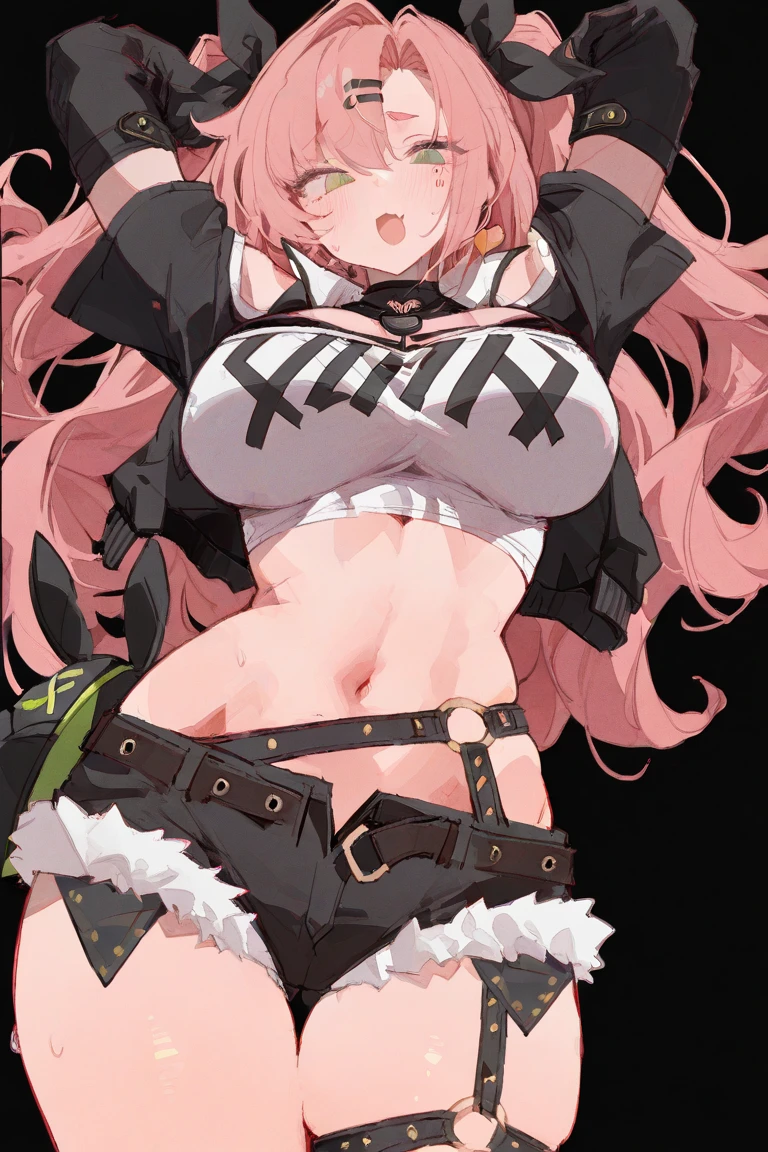 Jibril, upper body, blushed, perfect anatomy, detailed eyes, detailed lips, extremely detailed eyes and face, vivid colors, sharp focus, bra, masterpiece:1.2, ultra-detailed, bra, blushed, ((((blood, squatting)))), ((doggystyle)), (solo) sex with huge black bbc penis,