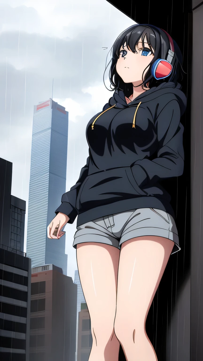 high-definition images, atmospheric perspective, 8k, super detail, accurate, best quality, a woman, (winter clothes, jacket), looking away, (drooping eyes), (sleepy), earrings, got drunk, showing off her detailed drawing of deluxe panties, (pantyhose), dark hour of down, boots,