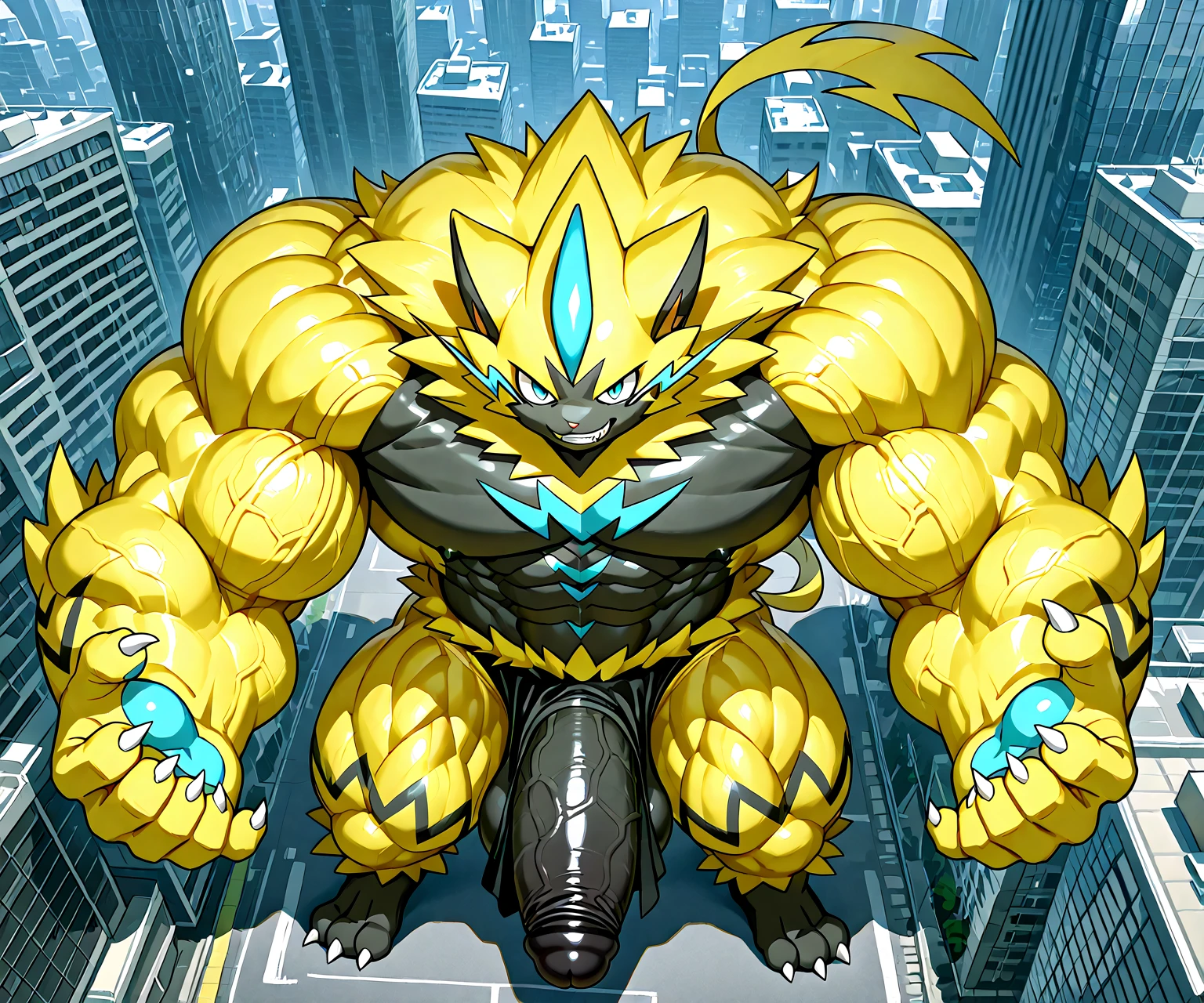 (masterpiece, best quality, detailed:1.2) (Pokémon) LUCARIO, detailed full body, a knight's mechanical armor, glowing wide and heavy armor, wears full body armor. massive muscles, huge pecs, chiseled abs, huge pectorals, exaggeratedly huge muscles. wearing a cloak. unusually developed muscular body big muscle, pecs, triceps, traps, waist narrow, unusually developed muscular body,