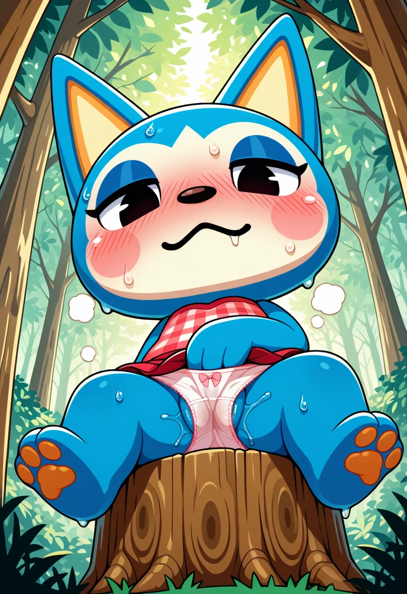 (feral vaporeon), (male werewolf) score_9, score_8_up, dream prompt:score_9, beautiful, detailed cute face, blushing, shocked expression, reverse suspended congress, looking surprised, crying, forest, feet in view, foot shot, 3 toes, crying, cum, 3 toes, screaming, foot focus, huge feet, leaking vagina, gaping vagina, aftersex, ((closed eyes)), saliva, hyper feet, impregnation, arms behind back, spreading legs, scrunching toes, penis, after sex, blue vagina