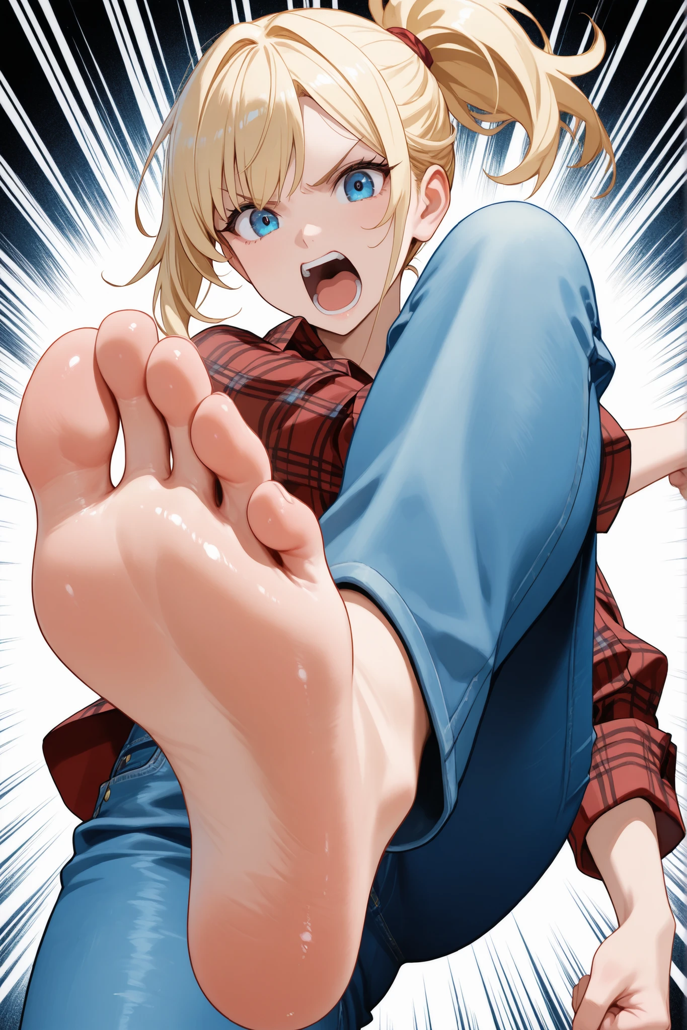 (((masterpiece))),(((best quality))),(ultra-detailed,high resolution:1.2),(illustration),((an extremely delicate and beautiful)),(detailed background), POV, (sitting), ((footjob)), ((((toe on penis)))), spread toe, ((large penis)), ((((ejaculation, projectile cum)))),(cum on foot:1.4),cum on toe, massive, ((((wrestling ring)))), ((1girl)and(1boy)), hetero, ((((1girl,short stature)))),((((android 18/(dragon ball/)))),official style, (slender body:1.4), ((((panicking)))), (wavy mouth), open mouth, (cum on clothes,cum on body,excessive cum:1.4),cum facial,bukkake,cum on hair, clothing aside, clothed, (1boy,tall stature:1.4), [[[[he looks smug]]]], large penis, text,