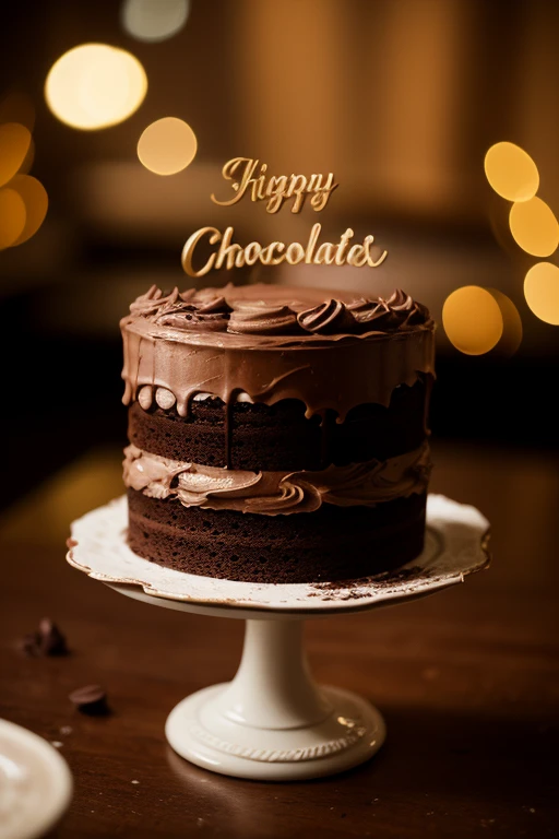 cinematic still-frame chocolate, chocolate cake ,deep dark background,High quality photos,Wet texture,Icing ,studio photo,slice,shallowdepthoffield,Vignette,Very meticulous,High budget,Bokeh,Movie widescreen,gloomily,epic,opulent,cinematic grain,grain sense