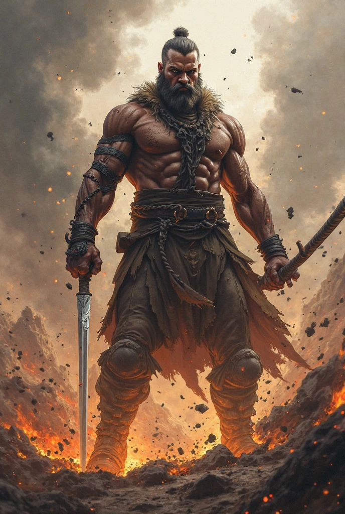 generates a very muscular angry peasant
