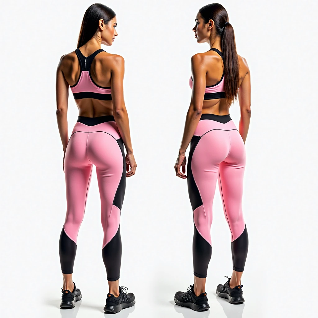 30 year old Peruvian lady, Skinny body, thin, sexy curves, hourglass curves, hourglass figure, hourglass body, short stature, Skinny body, short black hair, hair with bun, tight pink pants, top with large t-shirt, wide legs, small waist, shapely hips
