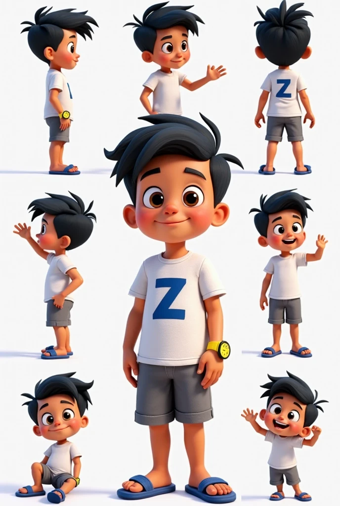 3D animated group of men 11 boys wearing costume color blue with printed name "PROJECT ZERO"
HIPHOP DANCER WEARING WHITE SHORT AND WHITE KNEE SOCKS