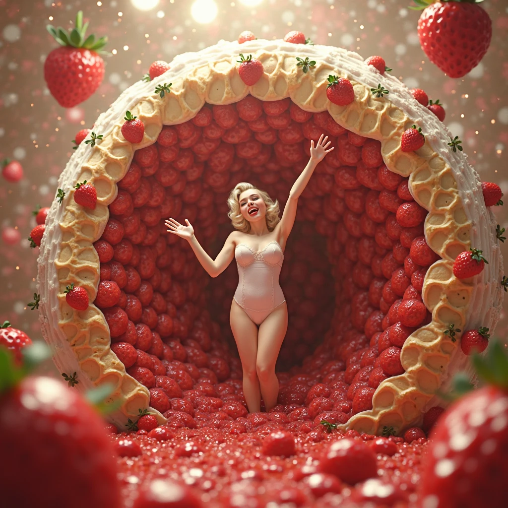 (CG Unity 8k wallpaper extremely detailed, masterpiece, best quality, ultra-detailed), (best lighting, best shadow, dynamic pose), (2women, shocked, stunned, humiliated) in (red vinyl catsuit, covered with white cream, wet and dripping: 1.9) participating in a (gigantic pie fight: 1.9) with them (throwing pies: 1.9), (getting smashed with whipped cream: 1.9) and getting (bombarded with pies) witj their (face splashed with whipped cream: 1.9), (messy game), (wet and messy), (pie throwing), (cream splatters on face: 1.9), (cream splatters on outfit: 1.9), stained clothes, wet clothes, cream explosion, flying cream splash, crushed pies, smeared pies, food fight, ruined outfit, dirty hair, (dirty face: 1.9), whipped cream in mouth, spitting cream