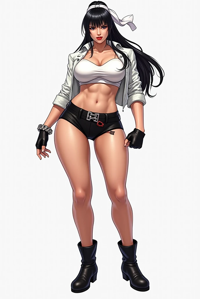 una caricatura de una mujer en bikini y tenis, Nico Robin, personaje de anime femenino, tifa lockhart, anime cuerpo completo illustration, cuerpo completo portrait of a short!, The character is in his natural pose., tifa lockheart, anime sombreado vectorial, chica anime atractiva, Pose varia, cuerpo completo!!, tifa, cuerpo completo illustration, mujer anime, female cuerpo completo