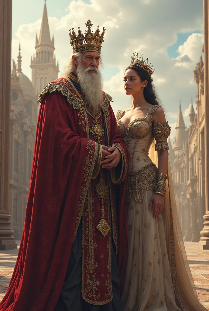 A set of three people, a beautiful lady, a brave jack, A wise king