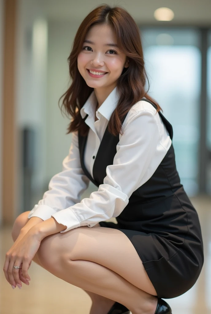 LAHO Beauty. Very sexy, Office lady with strong sexual desires. 22-year-old office lady, Spread-legged pose. Love sex. Sexy pose. The beauty of a suit. Cool beauty with big breasts that bulge out of her undershirt, career woman, Japanese Beauty. ulzzang-6500-1.1 (RAW Photos : 1.2).
(Photorealistic), (Genuine:1.4), (Peace Fly). A calm-looking woman wearing a checked vest.
Large Bust Body Type. Miniskirt with exposed thighs. The legs are plump. (Ultra-realistic white Nike socks, The NIKE logo is visible:Bold pose showing white panties. There is a black stain on the white panties:1.2). Japanese Goddess, Wearing black high heels, Sexy gaze in white socks. ((Full Body Shot:1.16)). Highlighted with knee-length socks featuring the Nike logo. Black Nike logo on socks. Wearing black high heels, F
に Black Nike logo on socksが1つ見えます。
Perfect beautiful hands and feet. Changing in the locker room, Ultra-realistic skin texture, Shiny skin.
Trying to make me sniff her stinky socks