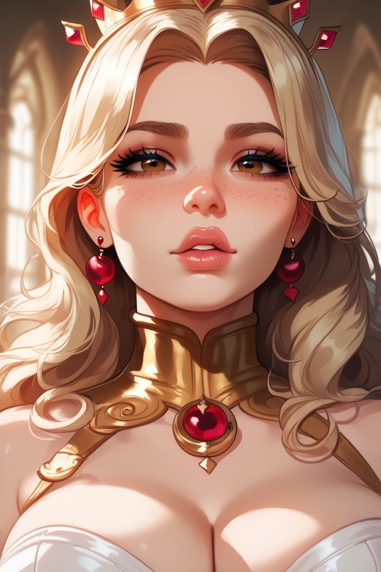 ((best quality)), ((masterpiece)), (detailed), beautiful face, contrasting soft skin, (lighting:1.2), close-up portrait, 4:3 aspect ratio
BREAK
Solo, looking at viewer, impressive expression, Triangle body, Flattened breast, Flat Cheekbones face, Pompadour Light Golden Brown hairs, Honey eyes, Gypsy Fortune Teller costume,