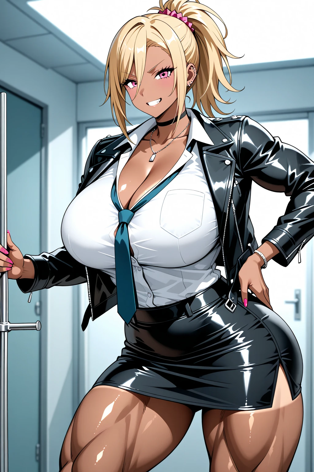 (familiar, masterpiece, best quality, complicated),
indoor,A hand holding a beer bottle,Super big breasts,
1 名woman孩, solitary, At convenience stores,
Lovely eyes, Pretty Face, perfectly round buttocks,
Fit and Size, woman,
This jacket is a lovely thin shirt, 穿着白衬衫和迷你裙的美丽的woman人, super mini leggings, Smile,
Black high-heels, High Leg Raise, Black_Leg wear,
teenager, solitary, Pale skin,
blue eyes, ((Beautiful Adults)),
No_bar,
enchanting Smile, Naughty face, Sweat, steam, embarrassed, blush, excited, (Speak Your Mind),
permanent, Best posture, Cover the crotch,
