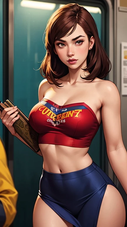 masterpiece, best quality, claire, claire redfield, resident evil 1girl, solo, brown hair, shorty hair ((((wearing, sport top, boxer underwear)))), sitting, warm lighting, (fractal art: 1.3), colorful, highest detailed, (((perfect face, clenching teeth, annoyed, head tilt, looking to the side))), upper body, HDR, gigantic breasts, bare breasts, arms at side, arms behind back, Detailed face, Detailed blue eyes, Detailed face, blue eyes, perfect eyes, perfect face, nude, spreading legs, presenting, legs spread apart, on the night, warm ilumination, prision background