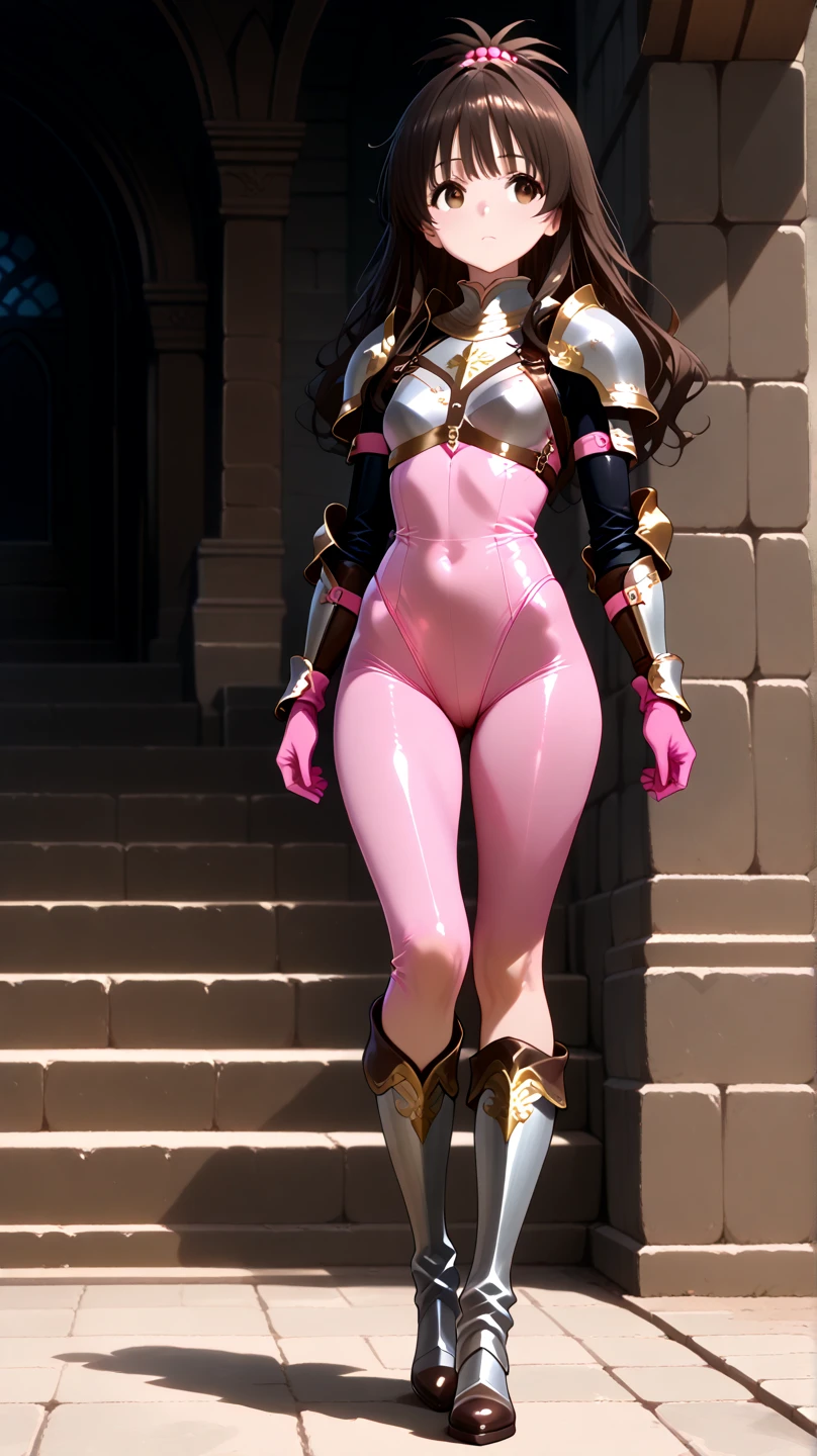 a close up of a girl in a pink costume with wings, knights of zodiac girl, elegant pink body, sleek pink armor, pink metallic goddess athena, the sailor galaxia. beautiful, venus godness athena, wearing witchblade armor, light gold armor, shiny golden bikini, angelic pink armor, pink body, golden armor, portrait knights of zodiac girl, body pink metallic armor, wearing armor bikini, (full body:1.8), (upper body up:0.3), (hyper realistic:1.4), (realistic:1.3), (best quality real texture skin), Detailed eyes, detailed face, PERSEPHONE, (SFW:1.5) Hyperrealistic, LESS saggy breasts, (SMALL BREASTS:1.5), (HUGE LEGS:1.5), (huge huckle:1.5), (LESS THIGHS:1.5), perfect legs, perfect legs, pernas added, pernas added e perfeitas, turned legs, shapely thighs, pernas added, Smooth Thighs. (erotic pose:1.5), (thick eyebrows:1.5), (big purple eyes:1.5), (ultra detailed eyes:1.5), (high resolution eyes:1.1), (ultra detailed skin texture:1.4), (Beautiful toned body:1.5), headband, (Moist skin:1.0), (sensual face:1.8), cloused mouth, pink fleshy lips.