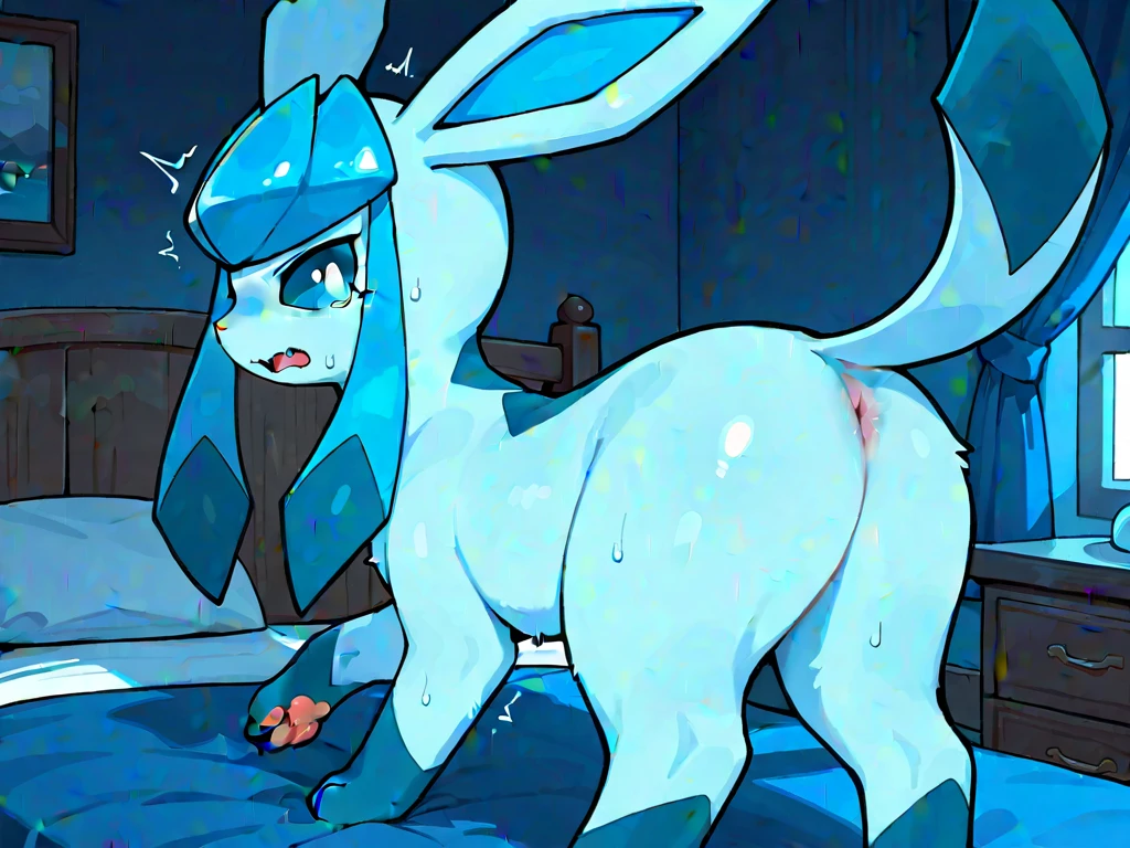art by tsukune minaga, by dagasi, by DimWitDog, kawaii, (Top quality, highly detailed, Ultra HD, 16k:1.5), (Glaceon, vulgarity, orgasm, spread her pussy, Sit with your legs apart:1.3), looking up, Tongue out, Fangs, Saliva, heavy breathing, furry, claws, paw pads, (pussy cum, cumdrip, dripping love juice, intercourse with a man, Vaginal penis, display penis, After sex:1.2), (Viewer = Human, veiny penis),
living room, Detailed Background