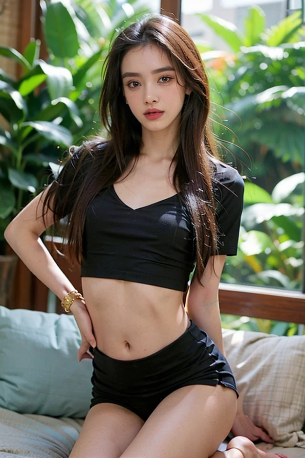 (8K, masterpiece, RAW Photos, Highest quality, detailed:1.3), (Ultra-realistic:1.4, landscape, 8K), Depth of written boundary, Cinematic Light, (Ultra-realistic face), (1 solo girl:1.7), (Beautiful and elegant Japanese girl), ([Tight mini skirt|Tight leggings|tight skinny jeans|Tight mini dress|Tight skinny mini shorts]:1.4, [(Bright red)|white|pink|purple]:1.5), (Skinny girl with glasses), (Asian Faces:1.3), (Natural Abs), (whole body:1.5), ([Tight mini top|Tight jacket]:1.4), (Small Necklace, clavicle:1.1), ([Long Hair|short hair]:1.5), (ultra detaileded skin:1.4), (Soft Mate Fabric:1.3) (face looking at viewer:1.5), (Perfect hands:1.2 (Layered Straight Hair :1.5)、Sleeping on your back