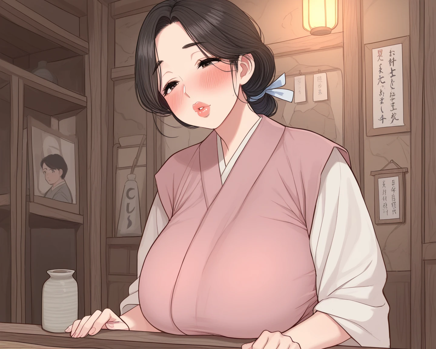 score_9, score_8_superior, score_7_superior, sauce_anime, One person, One person, Mature Woman, Mother and son, child,