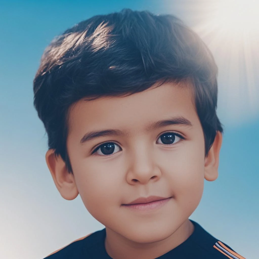 there is a young boy that is holding a hot dog, menino com rosto neutro, menino novo, color photograph portrait 4k, Retrato do menino de 14 anos, retrato colorido, Retrato A 1 5 - ano - menino de idade, full face portrait composition, Retrato tirado 8 K, fotografia retrato colorido, Retrato de 1 5 - ano - menino de idade