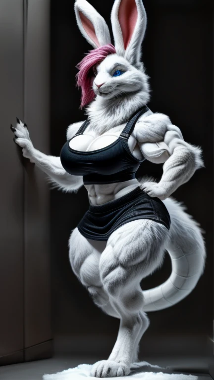 Wolf traits, white fur, paws, wolf paws, animal, muscular legs, wolf legs, wolf arms,