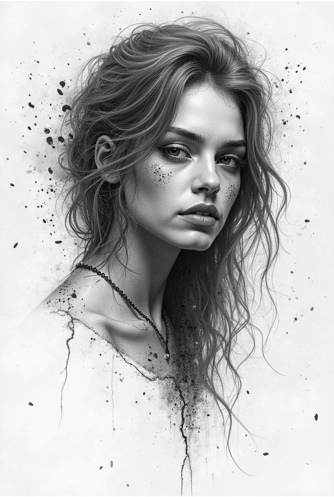 naked body ,strong warrior princess, centered, key visual, intricate, highly detailed, breathtaking beauty, precise lineart, vibrant, comprehensive cinematic, Carne Griffiths, Conrad Roset, (the most beautiful portrait in the world:1.5((sketch)),((high quality, masterpiece:1.4)), 1girl, ((upper body)), portrait sketch, messy drawing, messy charcoal spots, unfinished sketch, sketchbook charcoal style drawing of a woman, sketchbook drawing, sketchbook, beautiful hair, medium short hair, beautiful face, symmetrical face, symmetrical eyes, ((paper material background)), realistic charcoal lines, imperfect drawing, charcoal crumbs, charcoal lines, imperfection, fading sketch, sQueratogray Sketch (eddiemauro-mix))