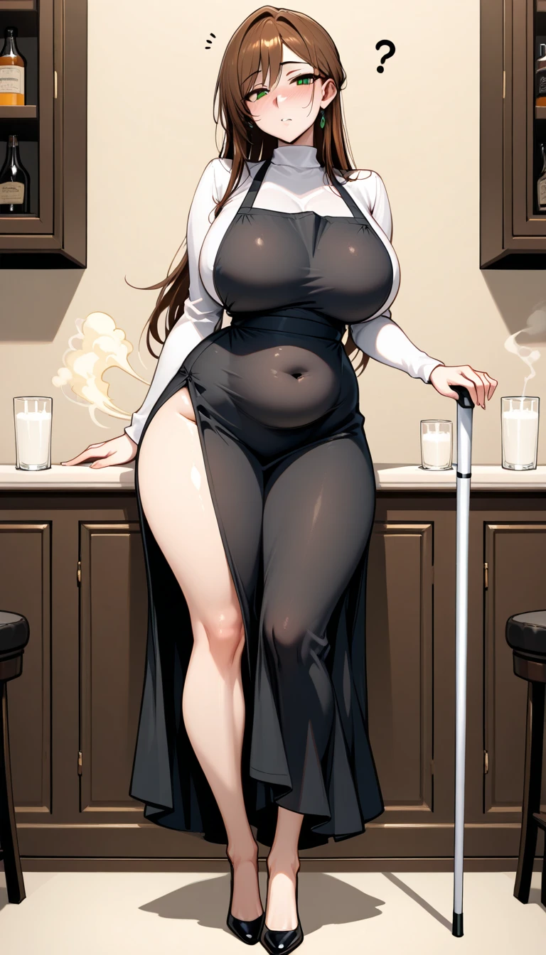 tan skin, curvy body, fierce look, a blacksmith, beautiful, sexy, lineart