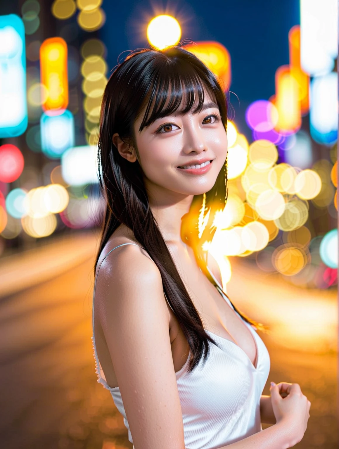 ((bokeH, Acutance:0.85, ultra-detailed:1.35)), (((from below))) . The background is the downtown area at (Twilight:1.4), (((Red-dyed clouds above hed:1.3))), { The Sky takes up more than third of the composition | (many colorful Lights:1.2) | lens flare | Burning | Haze | (luminous Particles) | Mystic sight | God rays | Lightning }, { Underboob | Oiled ivory skin | FullBody:1.2 } . (Masterpiece:1.2) of professional Analog photo with (Hasselblad), (((UltraRealistic and Photorealistic with touch of rawness:1.37, Volumetric lighting))) . ((( A group photo of KAWAII girls in WHITE Fundoshi, at Hakata Gion Ymakasa Festival ))), ((Extremely detailed KAWAII face variations)) . Assfocus with looking ahead .
