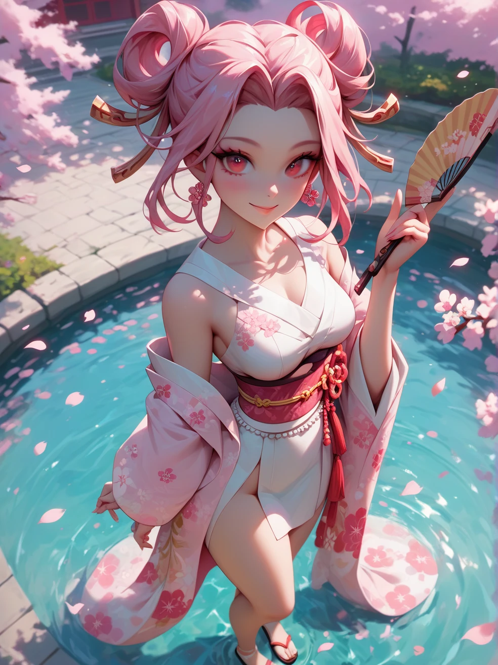 Girl with blue-pink hair and peacock feathers, inspired by Nari Hiko-kun, CGSOCIETY, 🌺 anime style. 8K, anime style 3D, popular on CGSTATION, 8K high quality detail art, Guvez style artwork, fantasy art style, realistic anime 3D style, anime inspiration, anime style mixed with Fujifilm