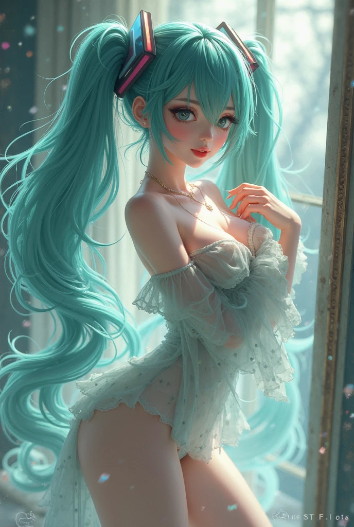 Stable Broadcast Alert: starlight princess, average:illustration, beautiful detailed eyes, beautiful detailed lips, extremely detailed eye and face, long eyelashes, 1 girl, lingerie sexy colorida, whole body,swirly vibrant colors, HDR, studio lighting, ethereal atmosphere. (best qualityer, 4K, high resolution, work of art:1.2), ultra detali, (realisitic, photorealisitic:1.37), dreamy style, soft pastel tones, enchanting lighting. full body, standing up, standing, light green panties, light green lingerie, lingerie only, stand up