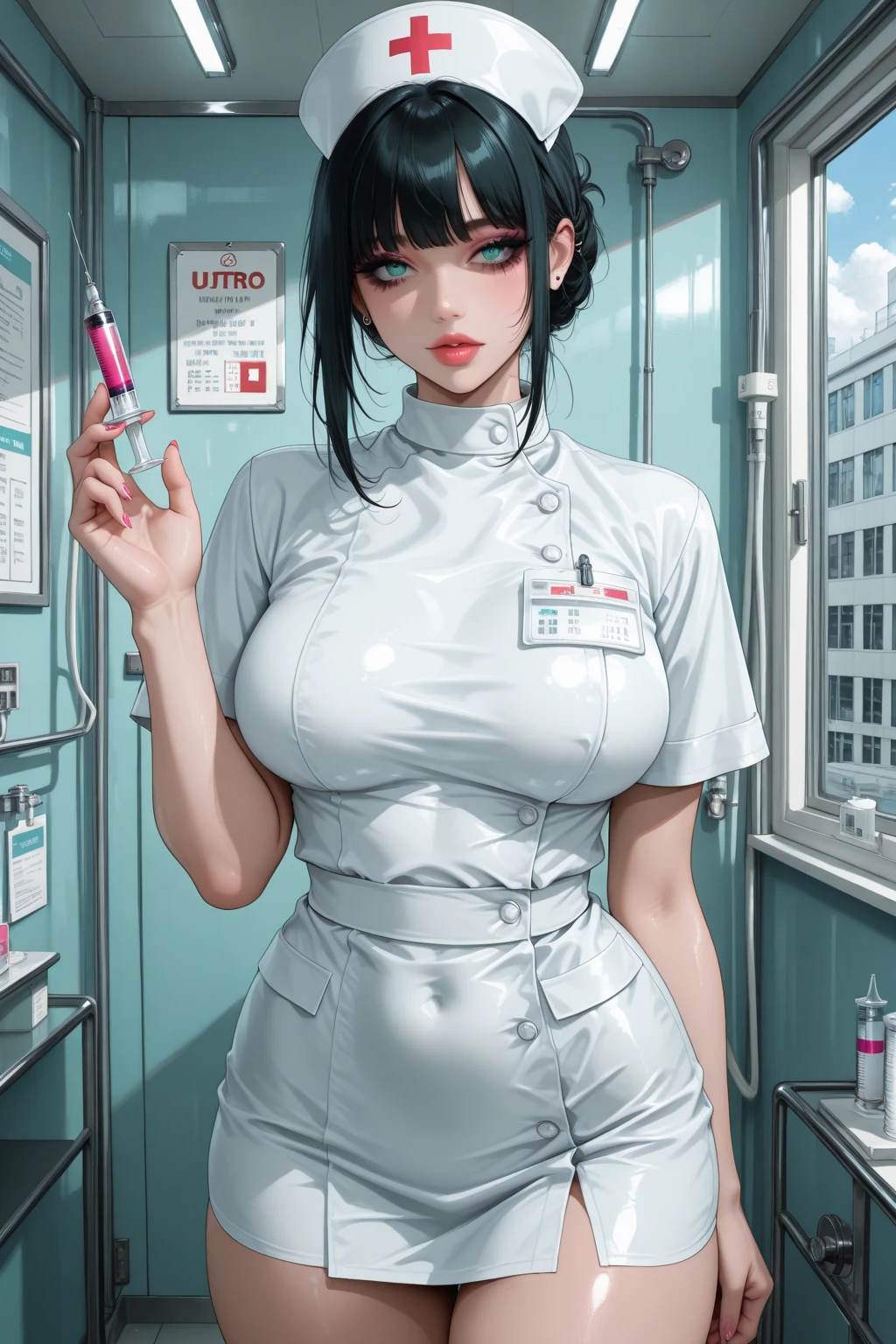 nurse uniform,hospital, latex nurse suit,nurses,busty,elbow gloves,labcoat,grey hair woman,red eyes , gigantic ,medical instruments,asian nurse,two nurses,speculum,examination room,oversize ,big ass ,strap on, lay on table ,legs spreaded,giving birth,gyno chair , dentist,Milf,latex,white uniform,oversize breasts
