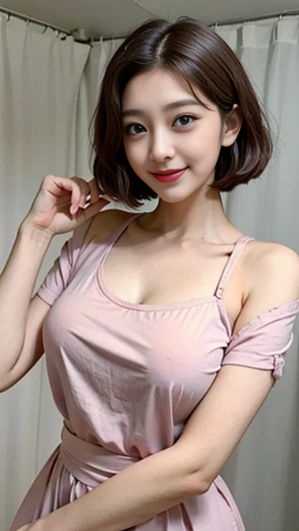 a girl,upper body,(big breast:1.3),looking at viewer,long black hair,Real, photorealistic light and shadow