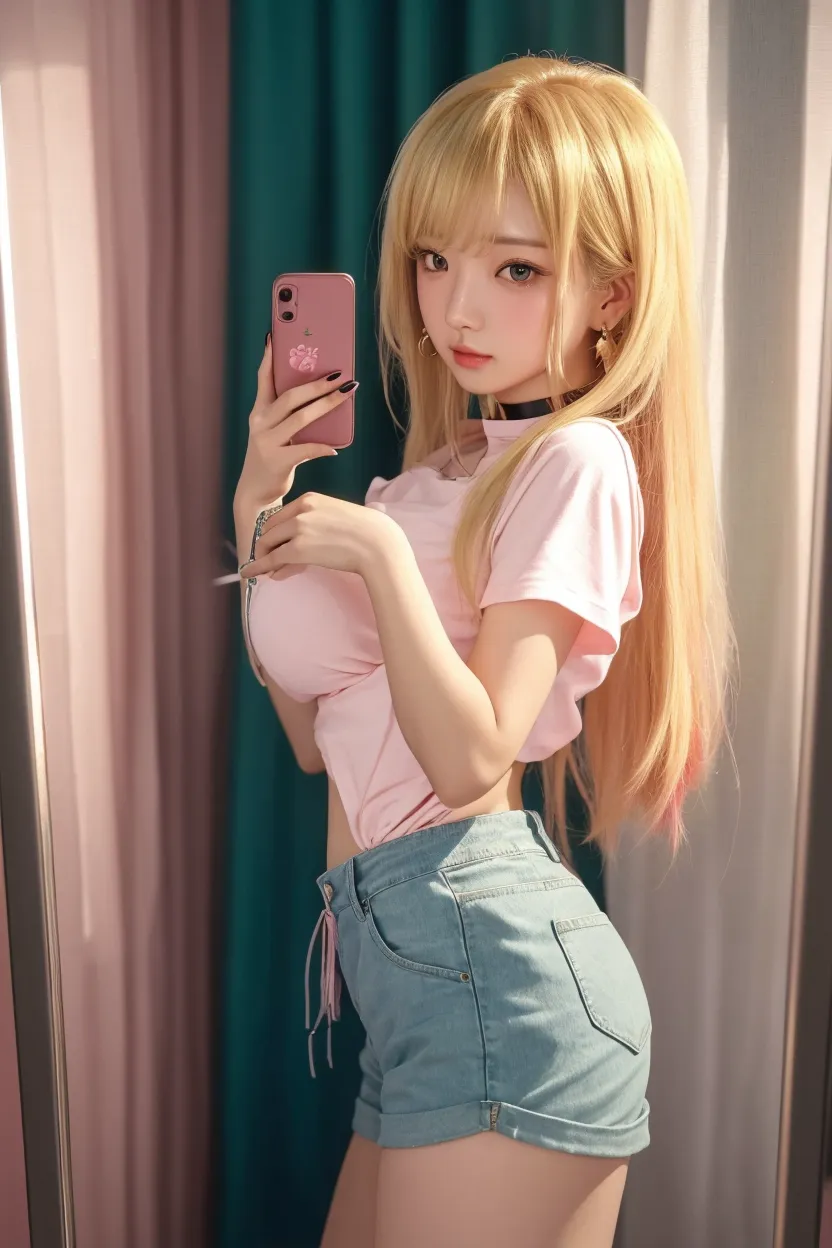 Yuna is a 16 year old Ukrainian girl.
Yuna is in front of my door and in the background I see a hallway.
Yuna has a facial expression of concern and tension.
Yuna holds a large cucumber in her hand.
((pink hair)), ((long hair)), ((blue eyes)), teenager, 4k, ultra realistic, lots of details, smooth skin, fair skin, red lips, soft makeup, beautiful face, young, hot, ass, big tits, wide hips , micro shorts, scared, blushing with embarrassment, viewer's view, close to the viewer, sexy face, rounded cute face, ((#suger)), suger, , 1girl, pov doorway