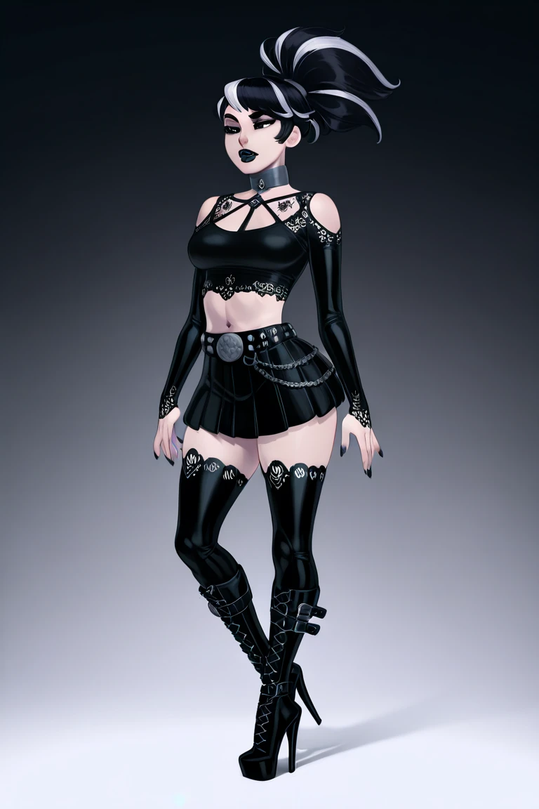 cybergoth fashion,in style of Aaron Horkey