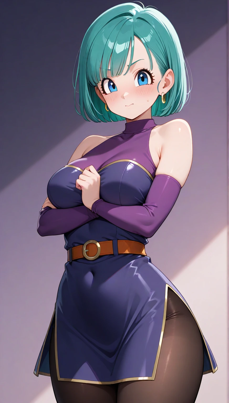 Obra maestra, Mejor calidad, 1 chica, 1 chico, grande ass, puedes ver su ano y vagina, desnudo, sexo pov, vaginal, anal, pene,As, grande , grande eyes, grande smile, pelo azul, piel blanca, cuerpo en forma, ojos azules, super short haircut, mountains and trees background, Dragon Ball Z, Saiyajin. spandex azul