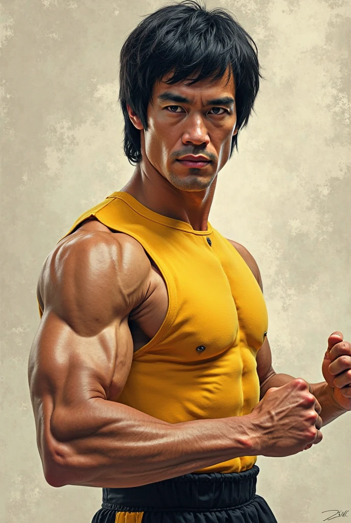 (8K, original photo, best quality),(((Martial arts superstar actual))),street frontage,intricate details,Keep your mouth shut,muscle男,(((Manliness))),look away,male focus, ((best quality)), ((masterpiece)), (detailed), Young martial arts superstar male portrait, 18 year old male model, Handsome, High, cute look, seductive eyes, dark appearance, powerful, young male, Handsome model, clean shaved, silver eyes. (Brown messy short curly hair:1.2), messy curly hair, (short hair:1.7) super strong, muscle发达的, fit, massive muscles, (topless的:1.8), topless的, half naked, topless, muscle, torn, Strong body, fit body, great , amazing arms, Photo shooting site, (dark background:1.1) 8K, high detailed, ultra-detailed, fashion pose, Realistic skin texture, Movie lighting for Enter the Dragon